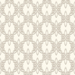 Vintage seamless pattern in light color