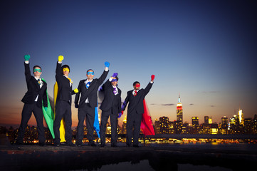 Superhero Businessmen in New York City © Rawpixel.com