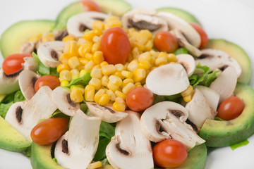 Veggies Salad with Avocado