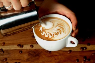 Latte Art Motiv