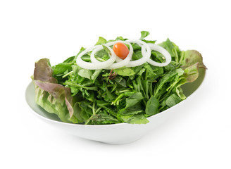 mixed fresh salad leaves