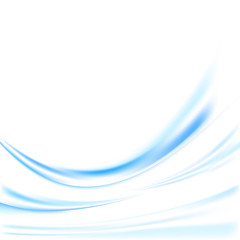 Obraz premium Futuristic blue swoosh lines background