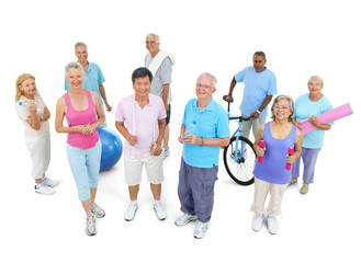 Obraz premium Group of Healthy People in the Fitness