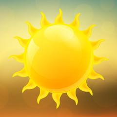 Vector Illustration of a Summer Sun