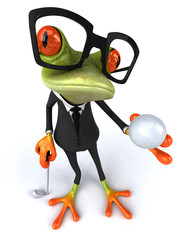 Obraz na płótnie Canvas Business frog