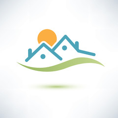 house symbol, cottage vector icon