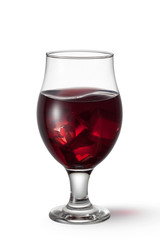 Sangria drink isolated on white background