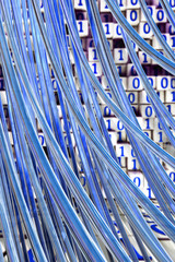 Fiber optic cables - 3D Rendering