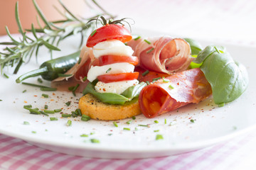 Vorspeise Tomate Mozzarella