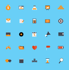 Set of Flat Icons Vector Illustration