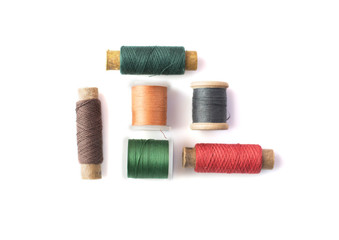 isolated spindles with threads