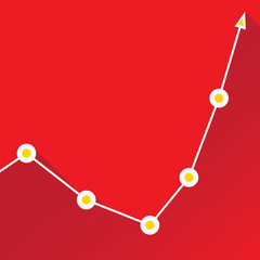 Business graph and chart. vector illustration