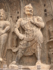 Bodhisatva Figuren in den Longmen Grotten