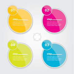 Color Modern Design glossy banners template