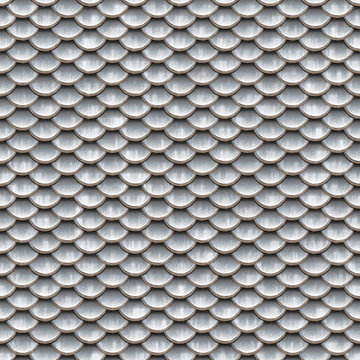 Seamless scales snake skin texture silver smaler