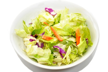 Appetizer Salad in a White Bowl