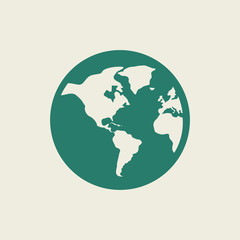 Ecology Icon. Flat Design. Vector EPS 10.