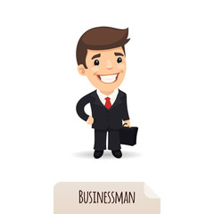 Businessman with a briefcase