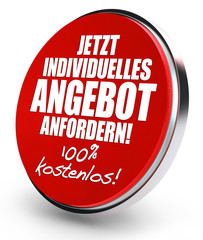 Jetzt individuelles Angebot anfordern! Button, Icon