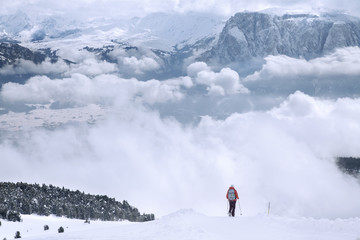 Schlern, Wandern, Rittner Horn, Winter, Winterwandern, S&uuml;dtirol