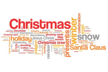 Christmas - word cloud concept