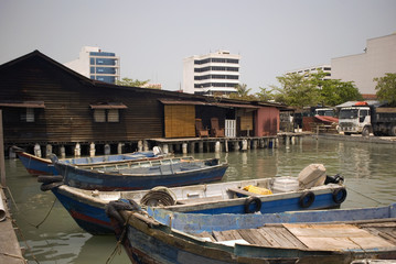 Obraz premium Chew Jetty, Georgetown, Penang, Malaysia