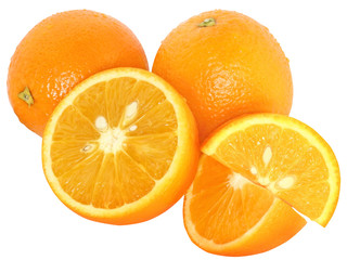 Sliced oranges heap