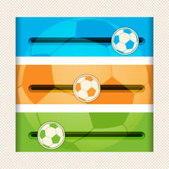 football infographic sliders