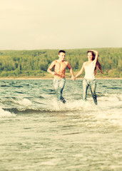 couple at the beach