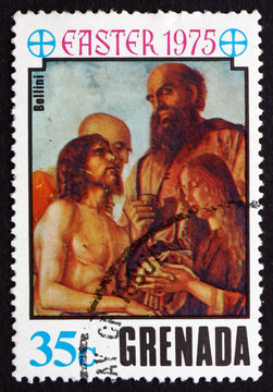 Postage stamp Grenada 1975 Descent from the Cross, by Bellini