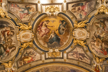 interiors  of Saint-Joseph church, Paris, France