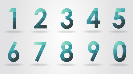 polygon number set