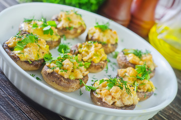 mushroom with cheese