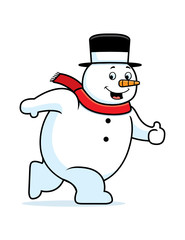Snowman Walking