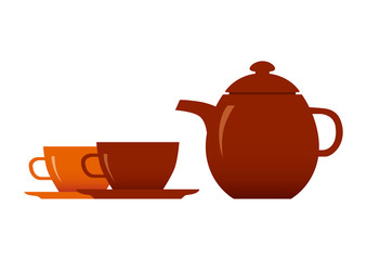 Teacup and teapot
