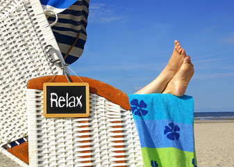 Relax at the beach summer holiday