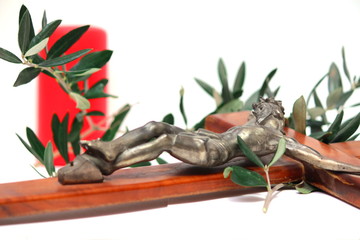 crocifisso con ulivo