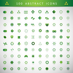Unusual Icons Set - Isolated On Gray Background