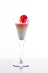 Strawberry cocktail with mint