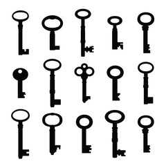 collection of vintage keys