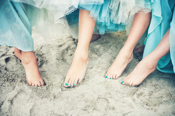 Feet in the sand