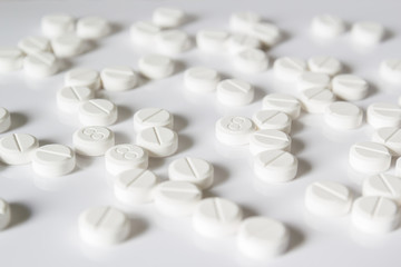 Fototapeta na wymiar White pills