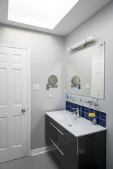 Newly Renovated Bathroom with a Skylight