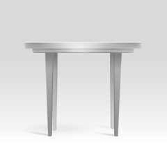 Vector Empty Round Table