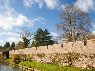 Bishops Palace Moat Well Somerset