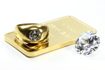 Gold und Diamant