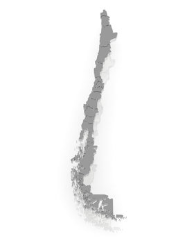 Map of Chile.