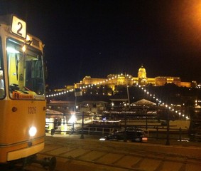 Wonderful view on the Buda Castle in Budapest