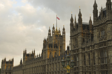Fototapeta na wymiar Houses of Parliament at dusk