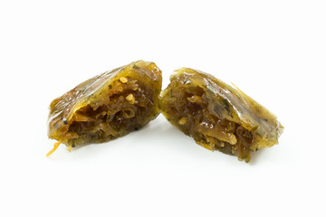 Stuffed Dough Pyramid Dessert